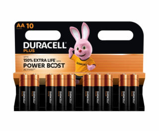 1x10 Duracell Plus Power Boost Mignon MN1500 AA LR6 1,5V