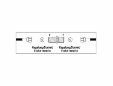 Hama 00205225 Satellite Receiver Adapter, F-Socket - F-Socket