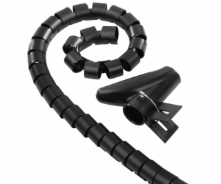 Hama 00020603 Cable Bundle Tube Easy Cover 1.5m, 30mm Black