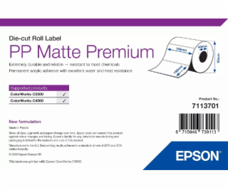 Epson MATNÉ PP ETIKETY PREMIUM VYŘEZANÉ/ROLE 105 MM X 152...