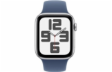 Apple Watch SE (2024) GPS 40mm Silver Aluminium Case with Denim Sport Band - M/L