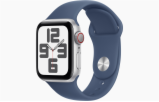 Apple Watch SE Cell/44mm/Silver/Sport Band/Denim/-S/M