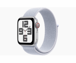 Apple Watch SE Cell/44mm/Silver/Sport Band/Blue Cloud
