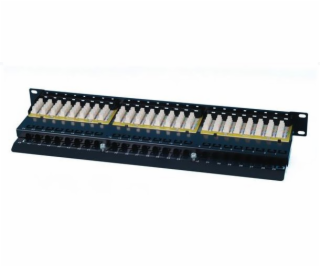 OXnet 19  patch panel 48port Cat5E, UTP, blok UNI 110, vy...