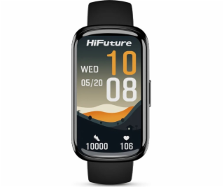 HiFuture Chytré hodinky EVO2 černá/černá (HSSW6BK)