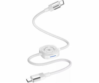 PROOVE Kabel 2x USB-C 60W + Qi nabíječka pro telefon, chy...
