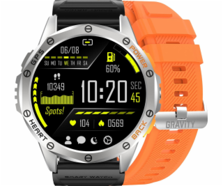 Pánské hodinky SMARTWATCH GRAVITY GT24-4 SR/BK/OG