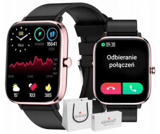 Giewont Chytré hodinky Dynamic SmartCall GW230-3 - růžovo...