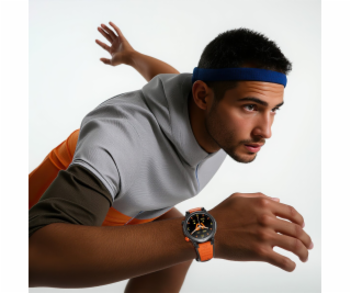 GepardWatches Chytré hodinky Weefly Conquer v oranžové barvě