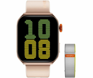 Watchmark Chytré hodinky Weofly Edge 2 zlaté barvy