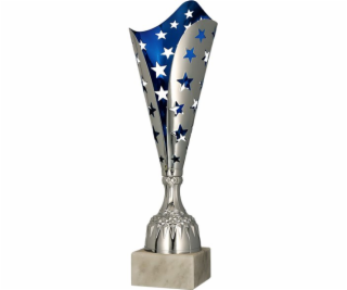 Victoria Sport Stříbrný a modrý kovový pohár