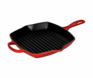 Le Creuset Grill Pan Cast Iron Square Cherry Red 26 cm