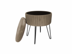 Puf Domoletti HS522-5, hnedý, 36 cm x 36 cm x 45 cm