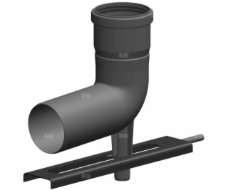 Concept Krátké koleno s podpěrou a závitovou tyčí (renova...