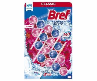 Čistič a osviežovač toalety Bref PA Flowers 4x50g