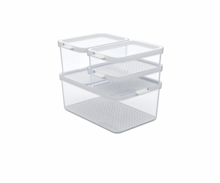 Potravinová nádoba, chladnička, 1,2 - 4,65 l, 4 ks.