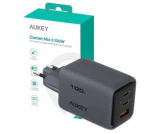 AUKEY PA-C5 3xUSB (2xUSB-C a 1xUSB-A) 100W 5A QC5.0 PD3.0...