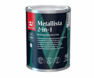 FARBA METALLISTA 2V1 A POLOMATNÁ 0,9L, BIELA