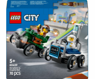 Stavebnice LEGO 60459 Městské letadlo vs nemocniční postel