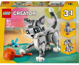 Stavebnice Šedá kočka LEGO 31163 Creator 3 v 1