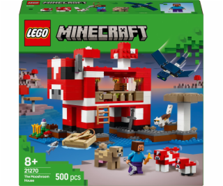 LEGO 21270 Minecraft The Mushroom Cow House, stavebnice