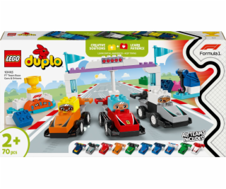LEGO 10445 DUPLO F1 Team závodní auta se závodníky, stave...