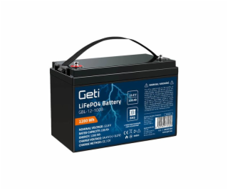 Baterie LiFePO4 12,8V 100Ah GETI GBL-12-100B Bluetooth+di...
