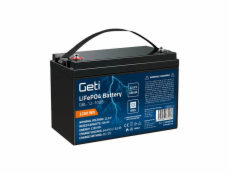 Baterie LiFePO4 12,8V 100Ah GETI GBL-12-100B Bluetooth+displej