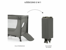 Cestovní postýlka KinderKraft JOY 2 DARK GREY