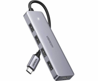 Ugreen Hub Adaptér 4v1 USB-C na 4× USB 3.0 + USB-C Šedý