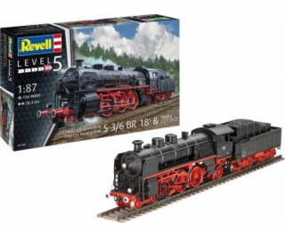 Revell Plastikový model lokomotivy Rychlík S3/6 1/87