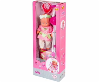 Smily Play Panenka Julka 30 cm v kočárku
