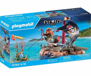 Playmobil Sada figurek pirátů 71794 Pirátský vor s pokladem