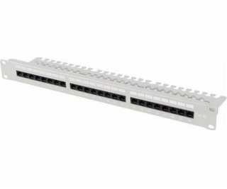 Lanberg Patch panel 24 portů, 1U, 19  Cat.5e UTP, s organ...