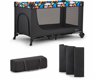 KinderKraft Cestovní postýlka JOY 2 HAPPY SHAPES