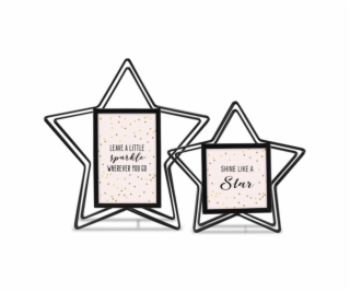 Hama Sada 2 rámů 10x10 a 10x15 stella černá