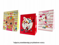 JU-PITER Ozdobná darčeková taška 4wz 26x32x25cm JP 4645A široké dno mix cena za 1 ks