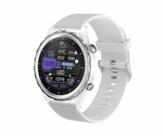 CARNEO Queen HR+/44mm/Silver/Sport Band/White