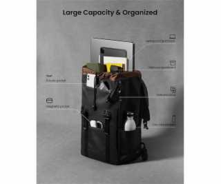 TomToc batoh Vintpack TA1 22L - Dark