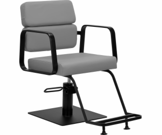 Černé a šedé kadeřnické křeslo Activeshop Gabbiano Porto