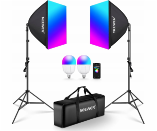 Neewer Osvětlovací sada 2x softbox 60cm / stativ 210cm / ...