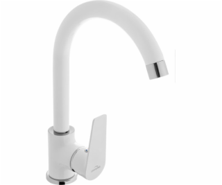 Invena Kuchyňská baterie Dokos, stojací, bílá (BZ-19-002)