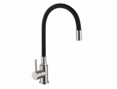 Invena Kuchyňská baterie Silva, nerezová ocel/černá BZ-86-043-L
