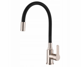 Invena Kuchyňská baterie Ksanti Inox, nerezová ocel/černá...