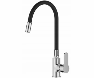 Invena Kuchyňská baterie Ksanti, chrom/černá BZ-37-008-L