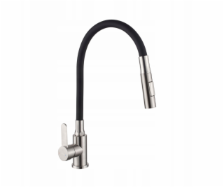 Invena Kuchyňská baterie Dalis, nerezová ocel/černá BZ-64...