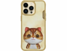 Audi Pouzdro Nimmy pro iPhone 15 Pro 6.1 khaki Big Eyed Pet 2.0 Cat
