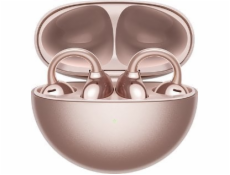 Huawei FreeClip True Wireless Stereo (TWS) Headset, na uši, pro hovory/hudbu, USB-C, Bluetooth, růžovo-zlatá
