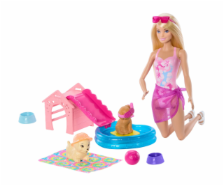 Mattel Barbie Šteniatko Pool Party - Aloha Blonde, bábika