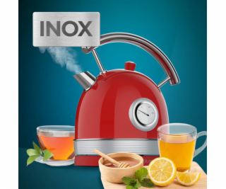 Kanvica Cecotec Thermosense 420 Vintage svetlo červená